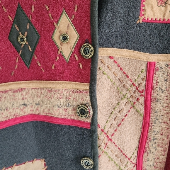 Koret Button Up Cardigan EclecticGrandma Style Size Medium 10-12 Vintage - Picture 7 of 8